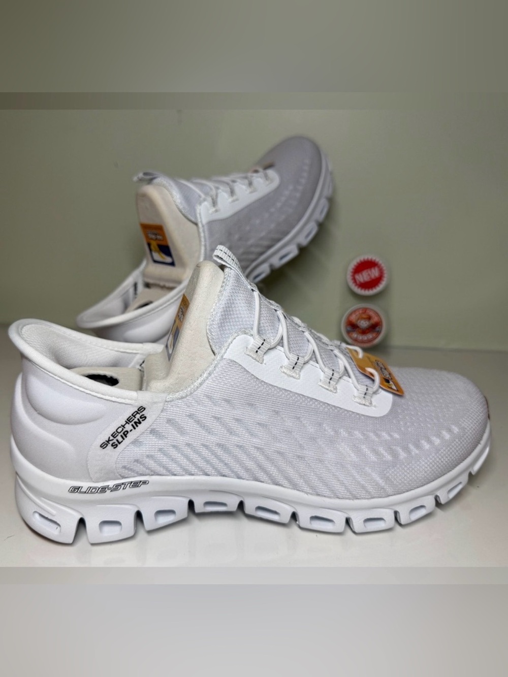 Skechers Women's White Slip-Ins Athletic Shoes size 10